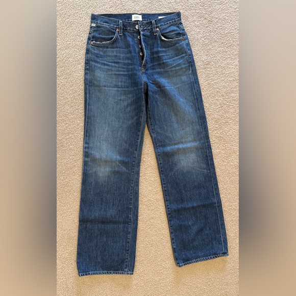 Citizens Of Humanity High Rise Jeans - Dark Blue - Picture 6 of 7